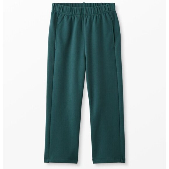 NWOT Hanna Andersson Wide Leg Pant In French Terry Size 3 Juniper (Green) - Picture 1 of 4